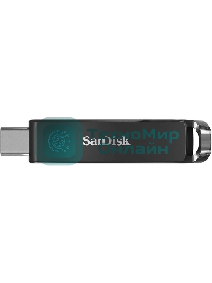 Флешка USB Sandisk CZ460 Ultra (SDCZ460-256G-G46), 256Gb, USB 3.1 Type-C, R/W 150/30, черный