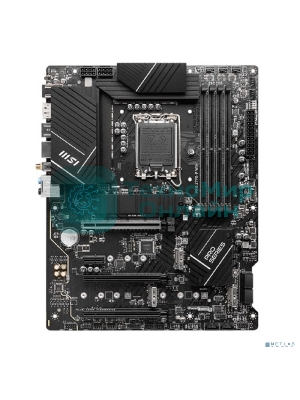 Материнская плата MSI PRO Z790-P WIFI, LGA 1700, Intel Z790, 4xDDR5, 6xSATA, 4xM.2, 1xPCIe 5.0 x16, 1xPCIe 4.0 x16, 1xPCIe 3.0 x16, 1xPCIe x1, 1xHDMI, 1xDP, 1x2.5Gb LAN, 4xUSB-A 2.0, 2xUSB-A 3.2 Gen 1, 1xUSB-A 3.2 Gen 2, 1xUSB-C 3.2 Gen 2x2, 6x3.5мм, 7.1, ATX
