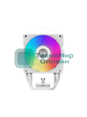 Кулер PCCooler R400 ARGb белый 92мм алюминий+медь 2200rpm 30db 4-pin 180W 133мм