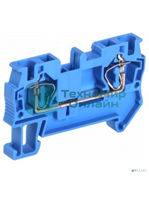 Клемма пружинная КПИ 2в-4 41А синий