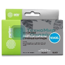 Картридж струйный Cactus CS-C2P23AE №934XL черный (30 мл) для HP DJ Pro 6230/6830