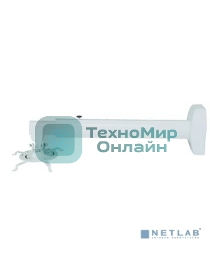 Универсальное настенное крепление Wize WTH 72120 для короткофок. проектора, расст. между крепеж. отверст. 285мм, наклон +30/-90°, поворот +50/-50°,вращение 360°, кабельный канал, длина штанги 72- 120 см, нагрузка 24 кг, белый