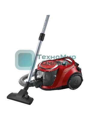 Пылесос Bosch BGS412234A красный, 2200 Вт, уборка сухая, пылесборник контейнер, 2.4 л