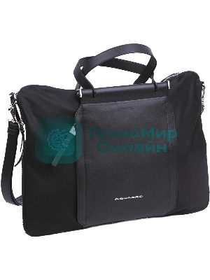 Деловая сумка женская Piquadro Lyra CA4021W92T/N с отделением для ноутбука черный ткань/натур.кожа