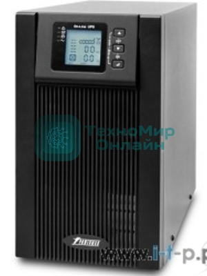 Источник бесперебойного питания Powerman ИБП Online 2000 Plus черный (внешний блок батарей, в комплект не входит)