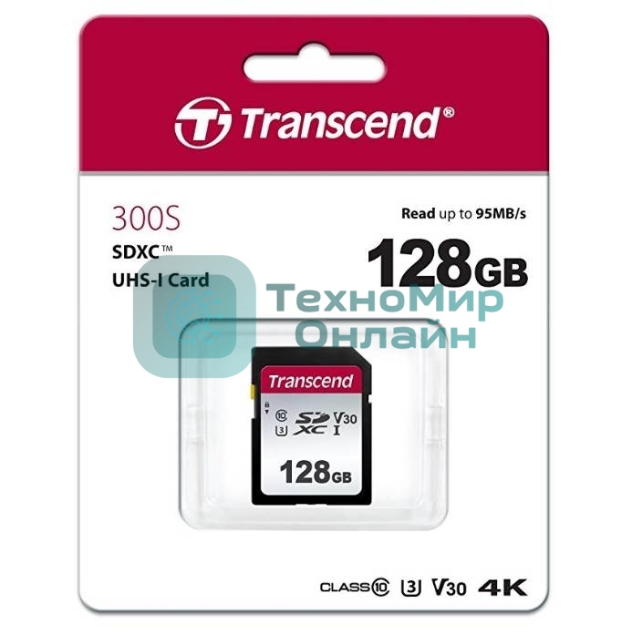 Флеш карта SD 128Gb Transcend SDХC UHS-I U3