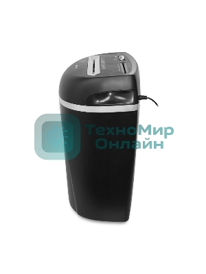 Шредер ГЕЛЕОС Уничтожитель документов УП23-4 DIN P-4 (4 ур-нь секр.), фрагмент 3,9х35мм, 14-16 лист (70г/м2), CD/пл.карты/скрепки/скобы, 23 л.