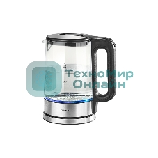 Чайник электрический Centek CT-0032 стекло 1.7л, 2200Вт, Внутр.LED подсветка, Быстрое кипячение, Фил