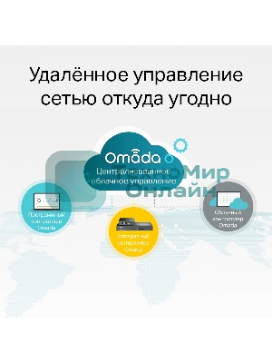 Коммутатор JetStream 28-port Gigabit L2+ Managed Switch with 24-port PoE+, PoE budget up to 384W, support SDN