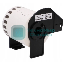 Пленочная клеящаяся лента Brother DK22212 62 мм x 15.24 м, черный шрифт, белый фон