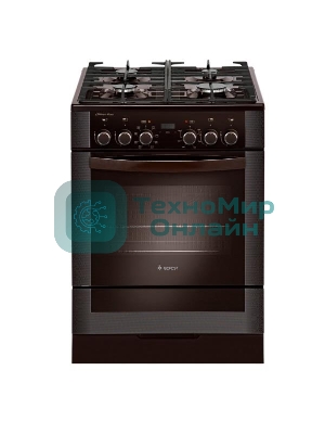 Плита комбинированная Gefest ПГЭ 6502-03 0045 коричневый, конфорок 4 газовых, духовка 55 л, 60 см x 85 см x 60 см