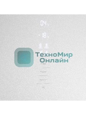 Холодильник Maunfeld MFF185NFW белый глянц. двухкамерный 211/104л морозилка снизу, No Frost