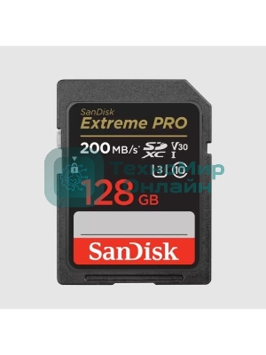 Флеш карта SanDisk Extreme PRO 128Gb SDXC Memory Card 200MB/s