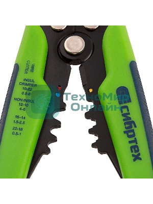 Щипцы для зачистки электропроводов Сибртех функция обрезания проводов