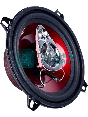 Колонки автомобильные Kicx SP 133 100Вт 89дБ 4Ом 13см (5дюйм) (ком.:2кол.) коаксиальные трехполосные