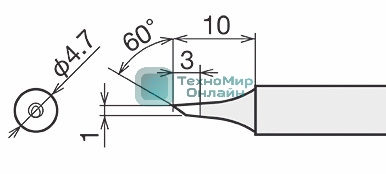 Жало для паяльника Goot RX-80HRT-1C
