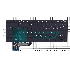 Клавиатура для ноутбука HP Envy 14-K черная с подсветкой