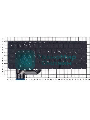 Клавиатура для ноутбука HP Envy 14-K черная с подсветкой