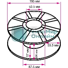 Пластик для принтера 3D Cactus CS-3D-PLA-1KG-COFFEE PLA d1.75мм 1кг 1цв.