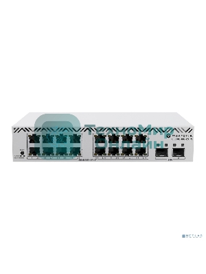 Коммутатор на 16 гигабитных портов и 2 SFP+ MikroTik CSS318-16G-2S+IN