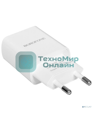 Сетевое зарядное устройство BOROFONE BA20A/Сетевое ЗУ + Кабель Micro 1m/1 USB/Выход: 10.5W/White