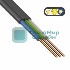 Кабель силовой медный ВВГ-Пнг(А) 3x1,5 мм² 100 м, ГОСТ 31996-2012, ТУ 16-705.499-2010