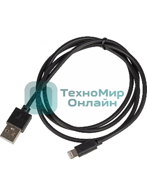 Кабель-Lightning (m) 1м черный