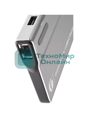 Адаптер VCOM TypeC -->3*USB3.0+2*USB2.0+VGA+RJ45+SD+TF+AUD+HDMI+DP+2*USB3.1 Data+PD