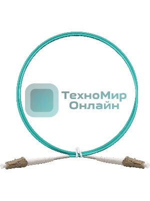 Патч-корд волоконно-оптический ExeGate FC-S-503-LC-LC-1M-LSZH (Шнур ВО MM 50/125 (OM3), LC/UPC-LC/UPC, Simplex, LSZH, 1м)