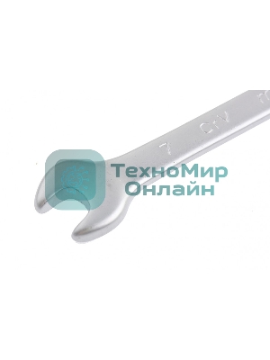 Ключ комбинированный Matrix, 7 мм, CrV, матовый хром
