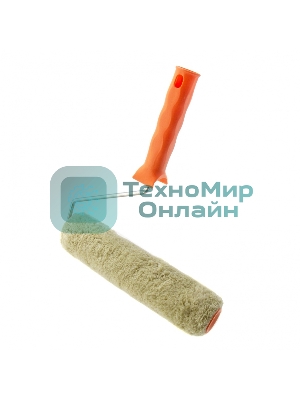 Валик Сибртех Фасадные работы, 250мм, ворс 18мм, D 36мм, D ручки 6 мм, полиакрил, полиэстер