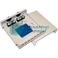 Кросс оптический LANMASTER настенный, металлический, на 8 SC адаптеров