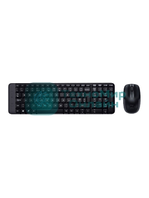 Комплект клавиатура+мышь Logitech MK220 беспроводной, USB, 1000 DPI, чёрный