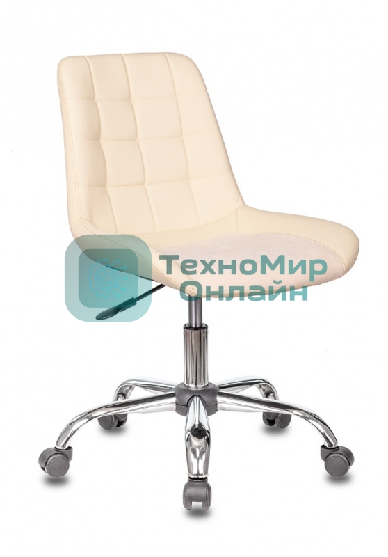 Кресло Бюрократ CH-350SL/IVORY светло-бежевый, экокожа, 120 кг, механизм качания