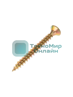 Саморез универсальный Kranz 3.5х35, желтый цинк, пакет (25шт.)