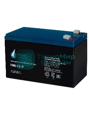 Батарея для ИБП Парус-электро HM-12-9 (AGM/12В/9,0А·ч/клемма F2)