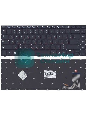 Клавиатура для ноутбука Samsung 470R4E, черная с подсветкой