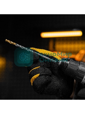 Сверло спиральное по металлу Denzel 6 х 139 мм, Р6М5, Golden Tip, удлиненное