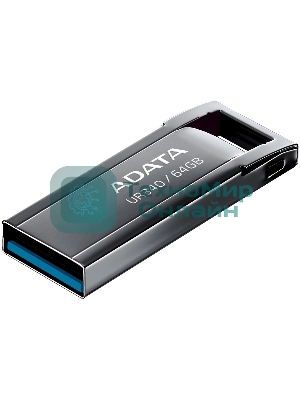 Флешка USB ADATA UR340 (AROY-UR340-64GbK), 64Gb, USB 3.2, R/W 100/30, черный