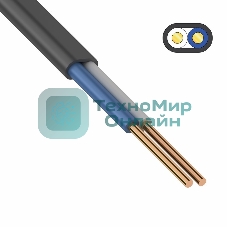 Кабель силовой медный ВВГ-Пнг(А) 2x2,5 мм² 100 м, ГОСТ 31996-2012, ТУ 16-705.499-2010