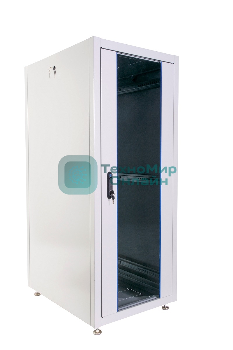 Шкаф телекоммуникационный напольный ЭКОНОМ 30U (600 × 600) дверь стекло, дверь металл