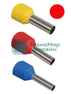 Наконечник-гильза изол. Е1508 (уп. 100 шт) IEK UGN10-D15-03-08