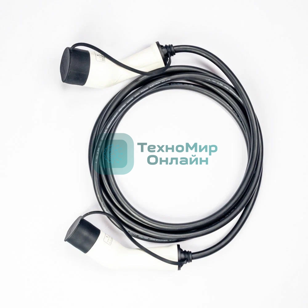 Удлинитель кабеля EV ZL-IEC-AC32-PVS-3, 32A type 2 - type 2, 3-фазный, 7,5 м