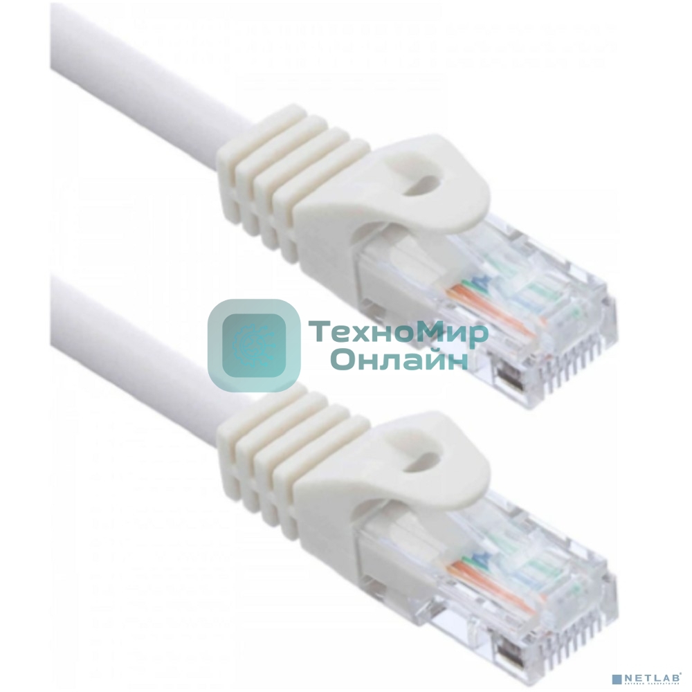 Патч-корд ACD-LPU5C-30W сat.5e UTP 24AWG 4Pair, 7/0.18мм CU белый, 3.0м