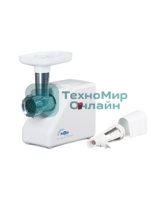 Мясорубка электрическая Ротор Макси ЭМШ 35/300-2 белый, 1500 Вт, 0.6 кг/мин, насадки - 2