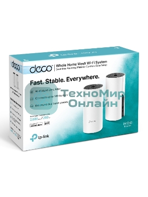 Роутер беспроводной TP-Link DECO M4 (DECO M4(2-PACK)) AC1200 10/100/1000BASE-TX (упак.:2шт)