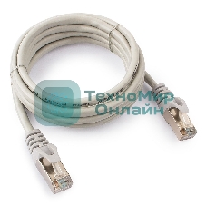 Патч-корд FTP Cablexpert cat.5e, 2м, литой, многожильный серый