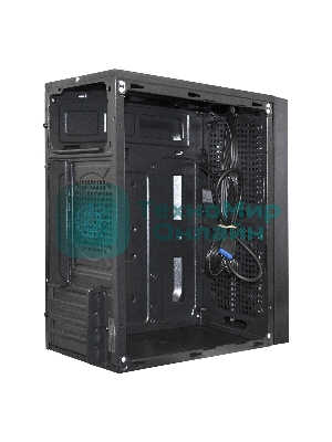 Компьютерный корпус Minitower ExeGate mEVO-9302-RGb-600W-12 (mATX, БП 600NPX с вент. 12см, 2хUSB+1хUSB 3.0, HD аудио, черный с RGb подсветкой)