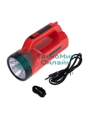 Прожектор поисковый с головным и боковым светом, с солнечной батареей, индикатор зарядки, выносное зарядное устройство и наплечный ремень в комплекте