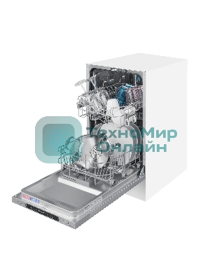 Встраиваемая посудомоечная машина Maunfeld MLP4249G02, серебристый, 44.8 см, 9 компл., 49 дБ, класс A++